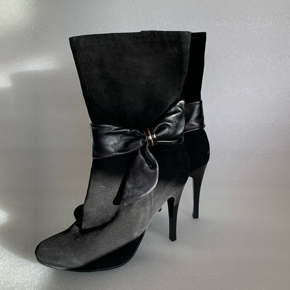 NEW Women’s Suede Boots High Heels. 37 Size (European) - 7 in US - Picture 4 of 11